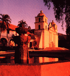 picture of a hacienda, Santa Barbara, California
